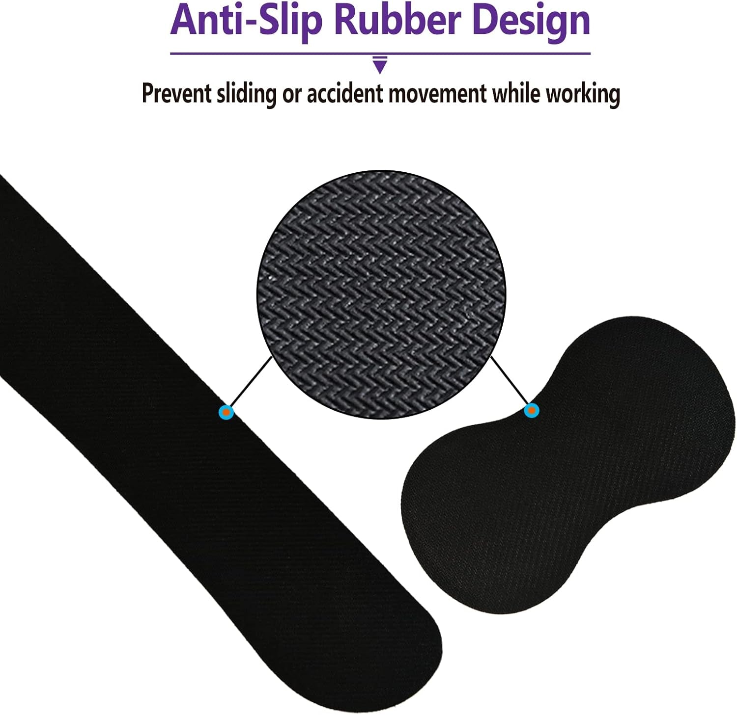 Keyboard Wrist Rest and Mouse Pad with Wrist Support Set Ergonomic Coaster, Memory Foam Mousepad Non-Slip Rubber Base Durable Comfortable for Easy Typing Pain Relief, Purple Heart Butterfly