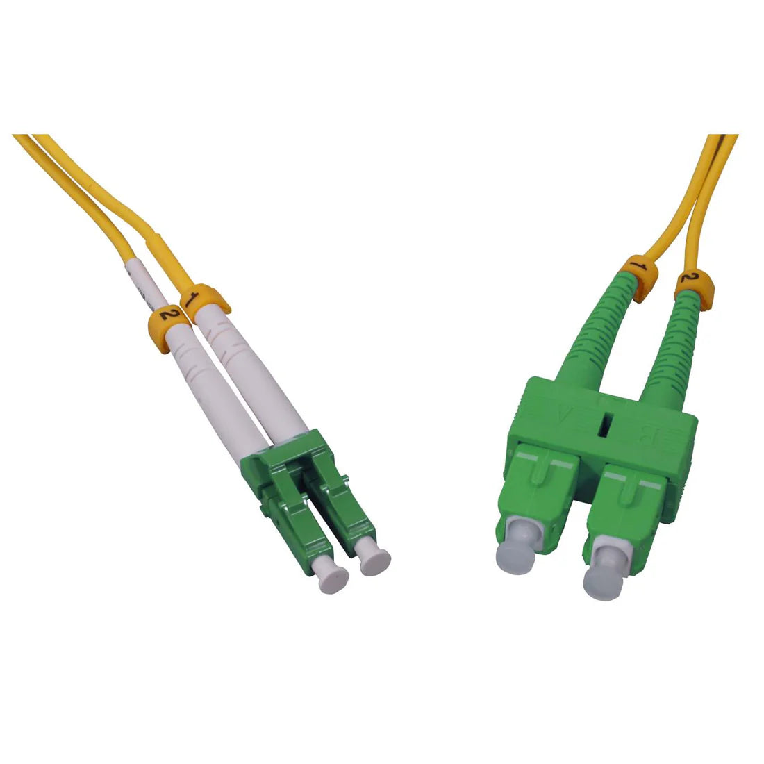 1 m LC to SC APC Fiber Optic Patch Cable, 2.0 mm, Duplex, OFNR, Singlemode BIF, Yellow
9/125 µm, Bend Insensitive Fiber Cable G.657.A1, 3.3 ft
