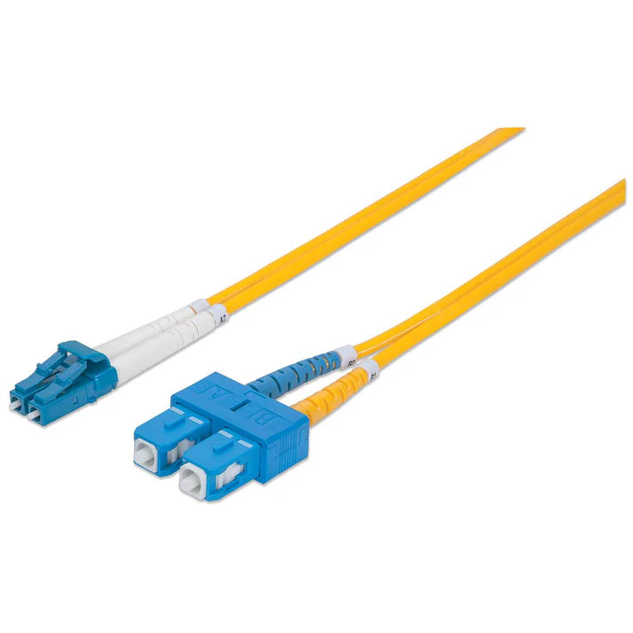 10 m LC to SC UPC Fiber Optic Patch Cable, 3.0 mm, Duplex, LSZH, OS2 Singlemode, Yellow
LC/SC, 9/125 µm, OS2, 10.0 m (33.0 ft.), Yellow