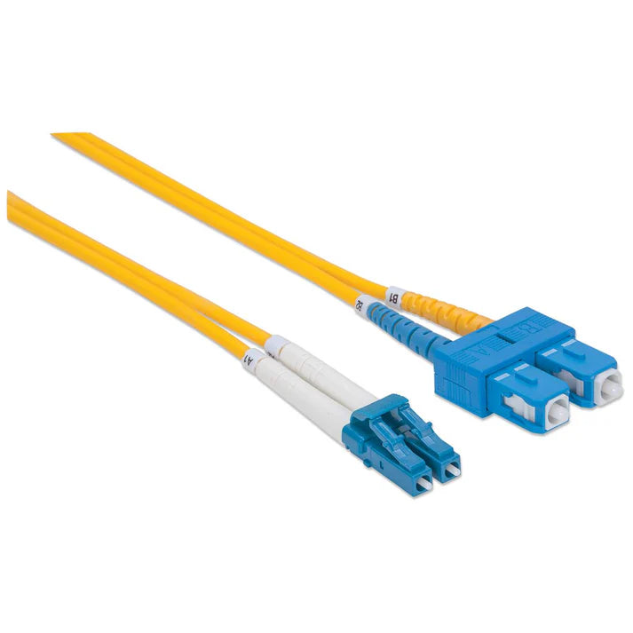 10 m LC to SC UPC Fiber Optic Patch Cable, 3.0 mm, Duplex, LSZH, OS2 Singlemode, Yellow
LC/SC, 9/125 µm, OS2, 10.0 m (33.0 ft.), Yellow