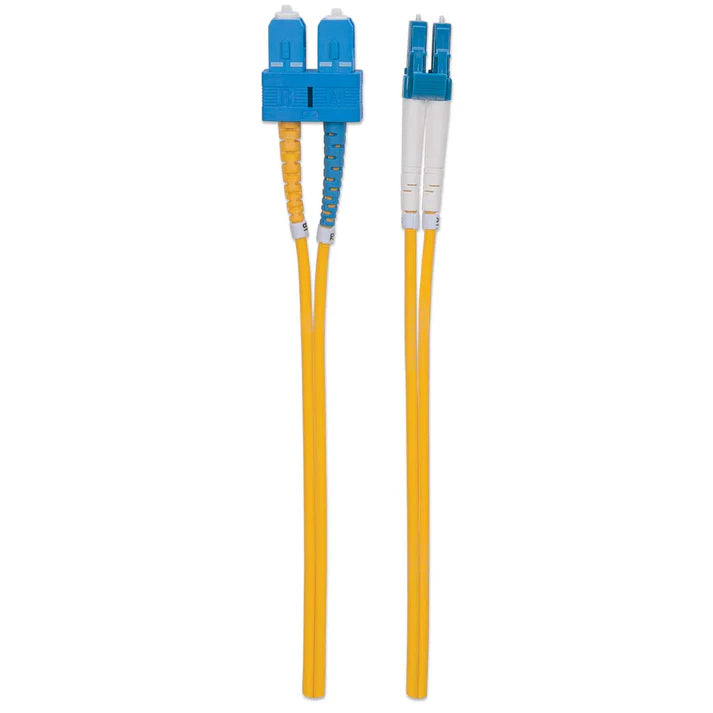 10 m LC to SC UPC Fiber Optic Patch Cable, 3.0 mm, Duplex, LSZH, OS2 Singlemode, Yellow
LC/SC, 9/125 µm, OS2, 10.0 m (33.0 ft.), Yellow