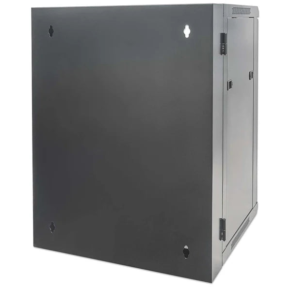 19" Double Section Wallmount Cabinet, 15U, 550 mm (21.7 in.) Depth, Black
Assembled, Steel Panels, Maximum Static Load 30 kg, Reversible Front Door