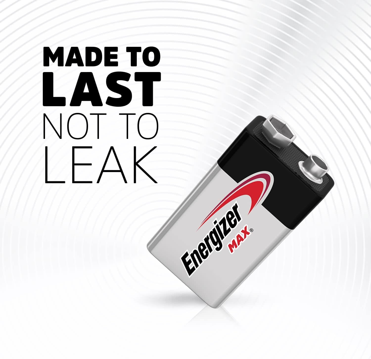 MAX 9V Batteries (2 Pack), 9 Volt Alkaline Batteries - Packaging May Vary