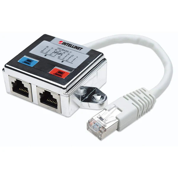 2-Port Modular DistributorFTP, one modular distributor on each end of the network cable