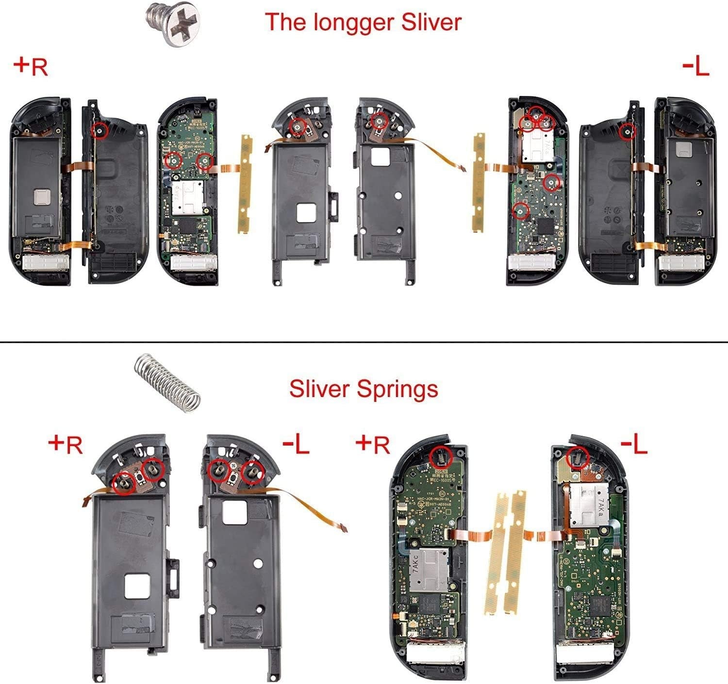 Cross Screwdriver Tri-Wing Screwdrivers Kit, Assemble Disassemble Tools Set with Springs and Tweezers Screws for NS Switch Console Joy Con