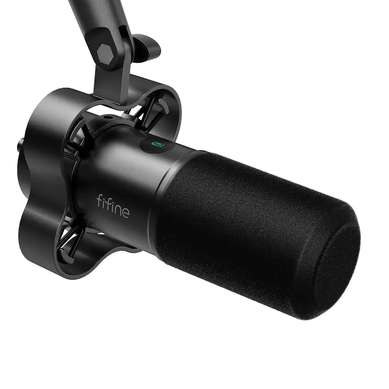Fifine K688 Neo Wired USB/XLR Dynamic Pro Podcast Microphone - Adjustable Content Creator Tool with Mute Tap, Monitor, Volume Control, 5±0.25 V, USB-C Mic End for Easy Plug-In Setup, for Streaming, PC, Smartphone, Mixer, Boom Arm
