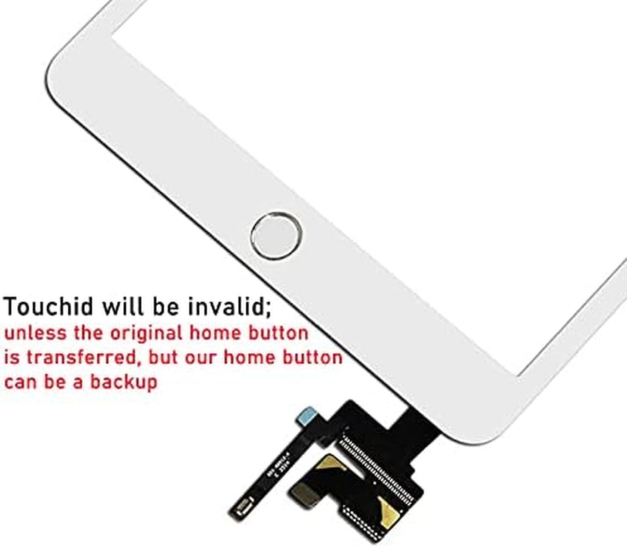 For Ipad Mini 3 Screen Replacement Glass Touchscreen Digitizer (A1599 A1600), White, Complete Repair Tools Kit,Camera Holder