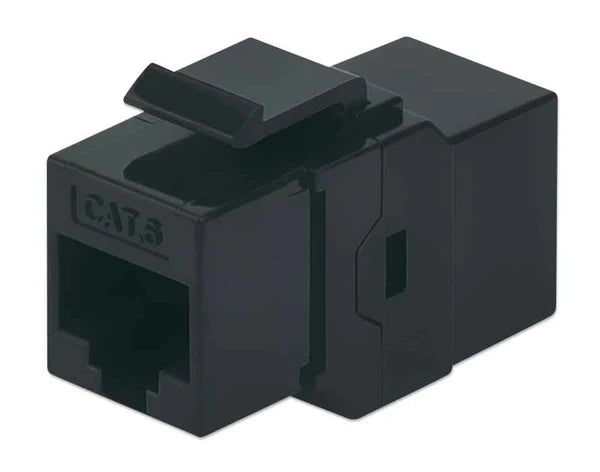Cat6 Inline Coupler, Keystone Type
8P8C Female to 8P8C Female, UTP, Black