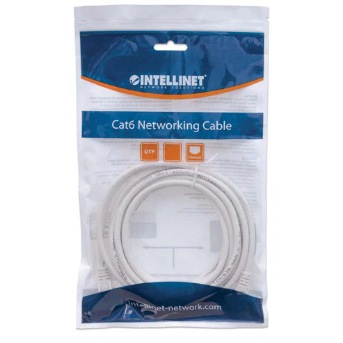 Cat6 U/UTP Network Patch Cable, 3 m (10 ft.), White
10G, 250 MHz, 100% Copper, 24 AWG, RJ45, Stranded, Snag-free, Gold-plated Contacts