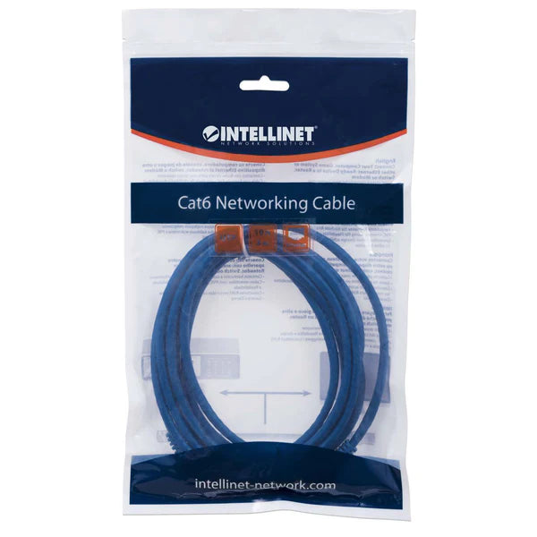 Cat6 U/UTP Network Patch Cable, 3 m (10 ft.), Blue
10G, 250 MHz, 24 AWG, RJ45, Stranded, Snag-free, Gold-plated Contacts