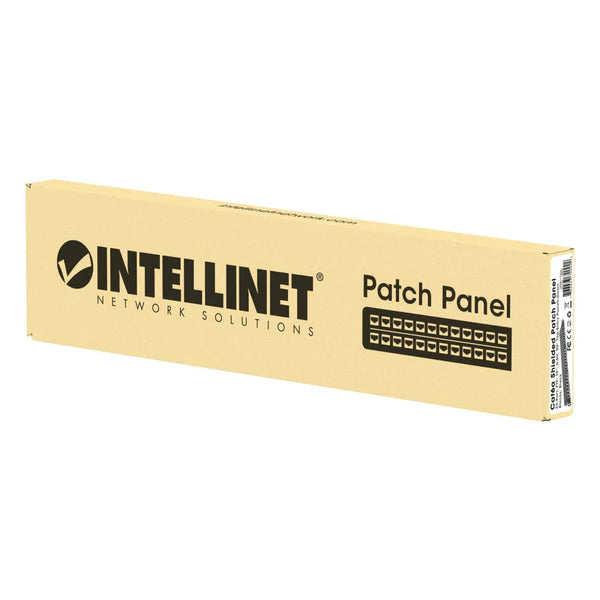 Cat6a Shielded Half-U Patch Panel
24-Port, FTP, 19", 0.5 U, 90° Top-Entry Punch-Down Blocks, Black