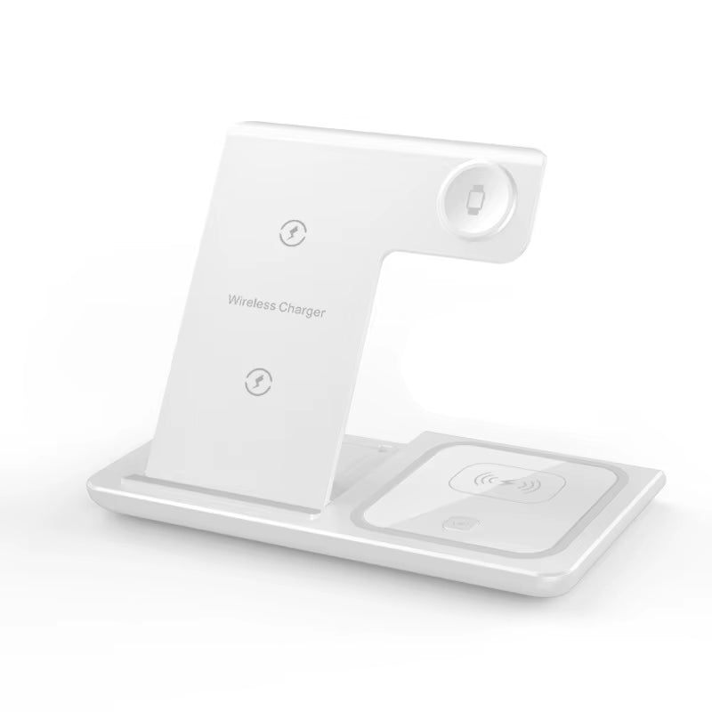 30W LED Fast Wireless Charger Stand 3 in 1 Foldable Charging Station for Iphone 17 16 15 14 13 12 11 Apple Watch 9 8 7 6 5 Airpods Pro 1 2