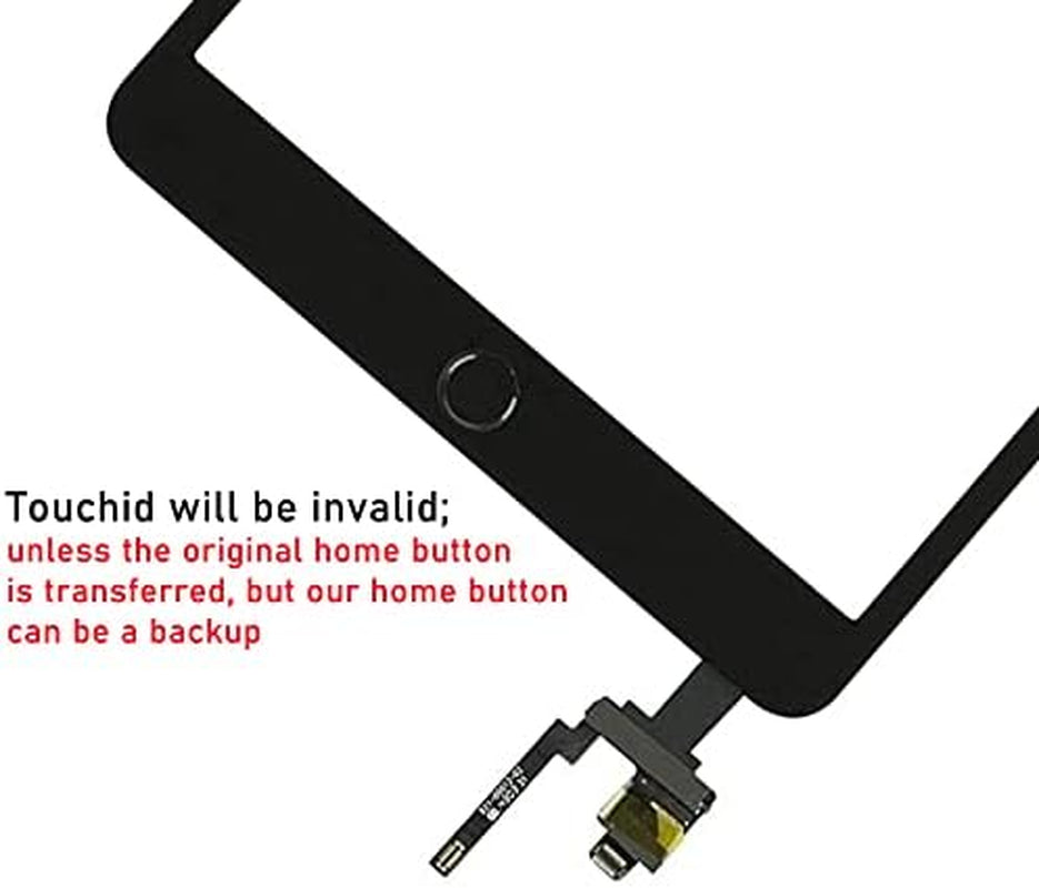 For Ipad Mini 3 Screen Replacement Glass Touchscreen Digitizer (A1599 A1600), Black, Complete Repair Tools Kit,Camera Holder