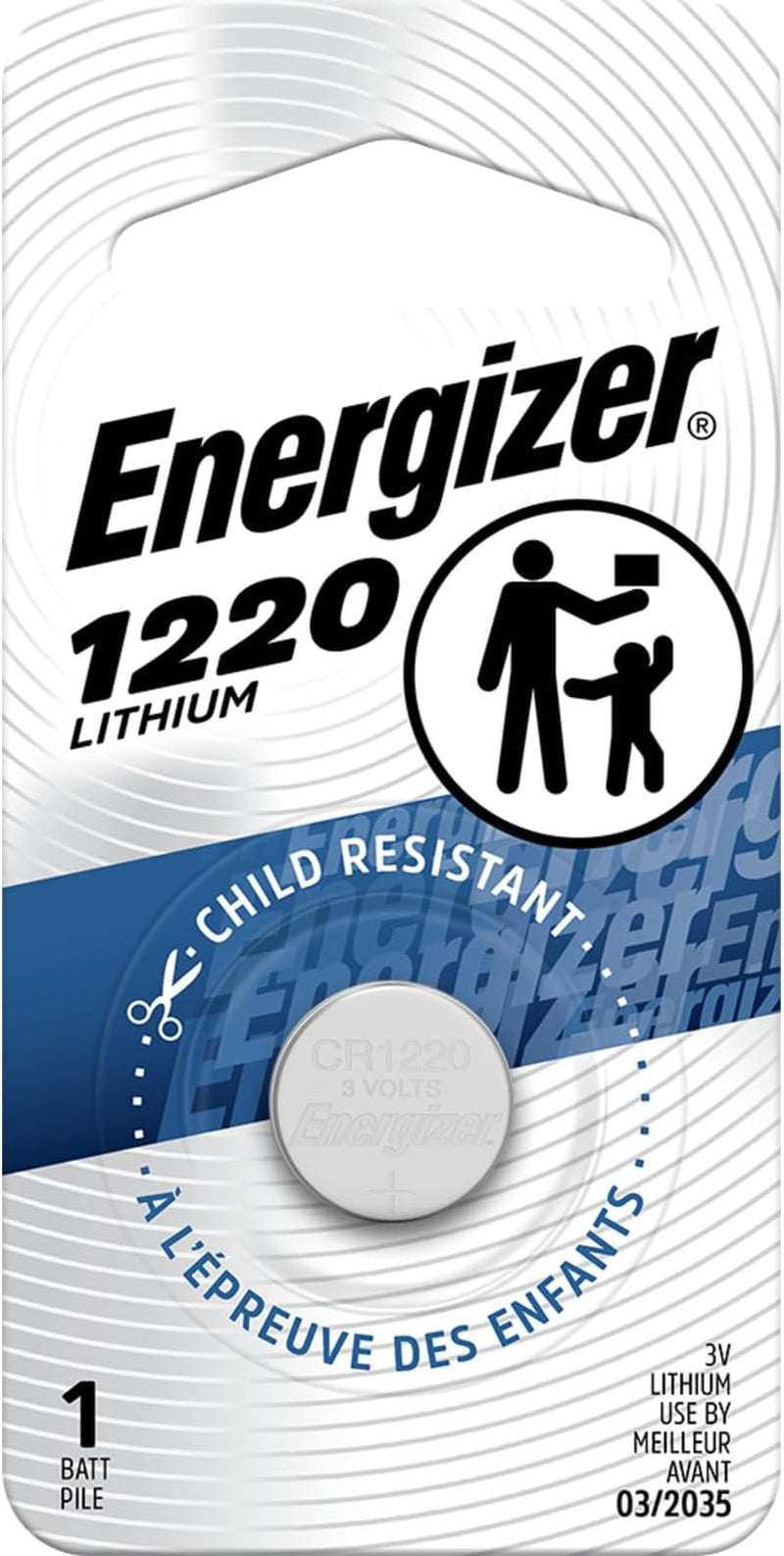 1220 Lithium Coin Battery, 1 Pack