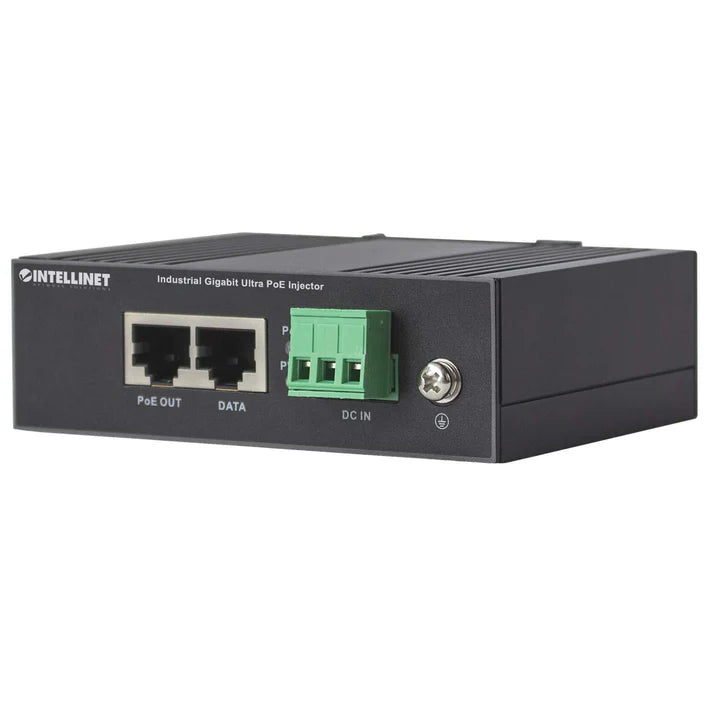 Industrial Gigabit Ultra PoE Injector
1 x 60 W Port, IEEE 802.3bt/at/af Power over Ethernet (Ultra POE/PoE+/PoE), Metal Housing