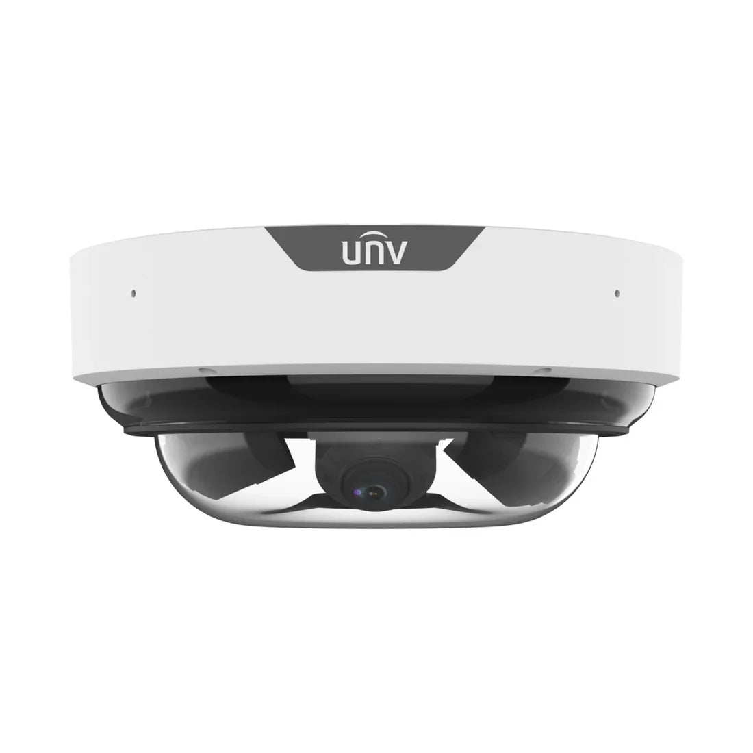 UNV 20MP Multi Sensor NDAA Compliant Vandal Dome Weatherproof LightHunter IP Security Camera with 4 x 5MP Zoom Lenses, Smart Intrusion Prevention, IR Night Vision, Built-in Mics