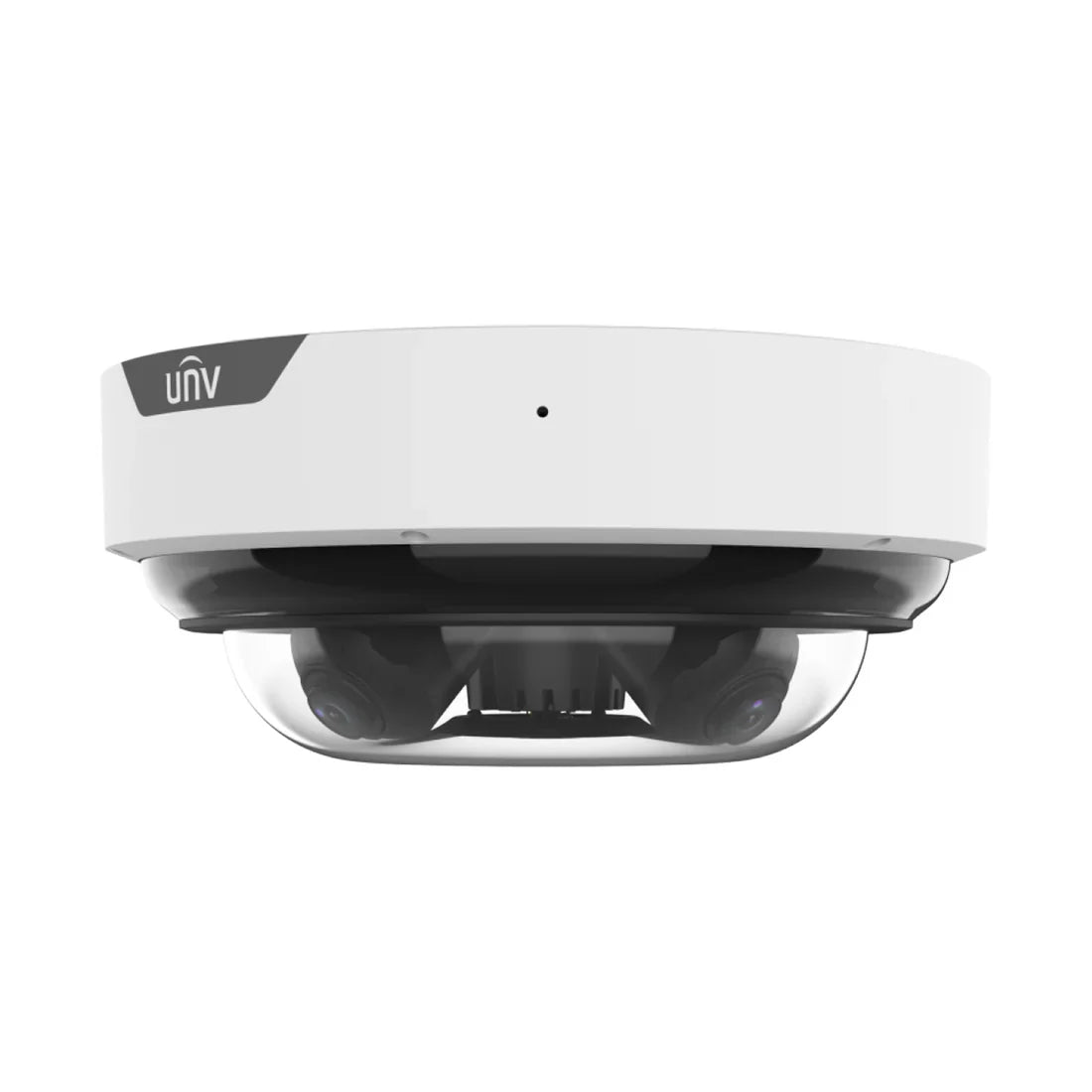 UNV 20MP Multi Sensor NDAA Compliant Vandal Dome Weatherproof LightHunter IP Security Camera with 4 x 5MP Zoom Lenses, Smart Intrusion Prevention, IR Night Vision, Built-in Mics