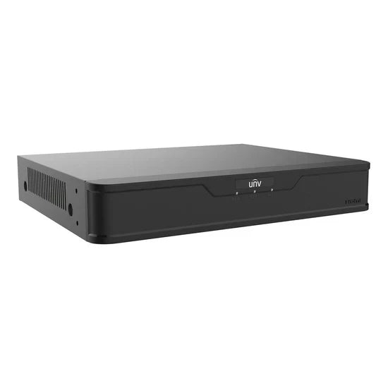UNV 12MP 4 Channel Network Video Recorder with AI Facial Recognition, 4 PoE, 1 HDD