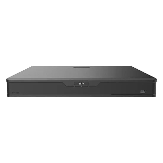 UNV 16-Channel 12MP NDAA Compliant PoE NVR with 2 SATA HDD Bays