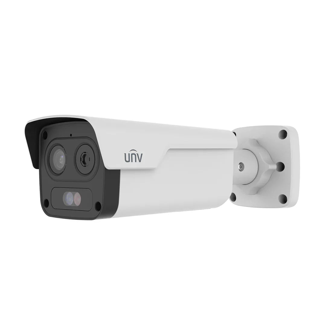 UNV 4MP/960P HD Thermal & Optical Dual-Spectrum Bullet IP Security Camera with Active Deterrence, IR, A.I. Powered Intelligent Events and a 4mm Fixed Lens