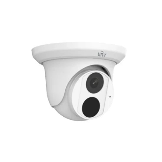 UNV 4MP NDAA Compliant Weatherproof IR Turret Security Camera with 2.8mm Fixed Lens and Built-In Mic