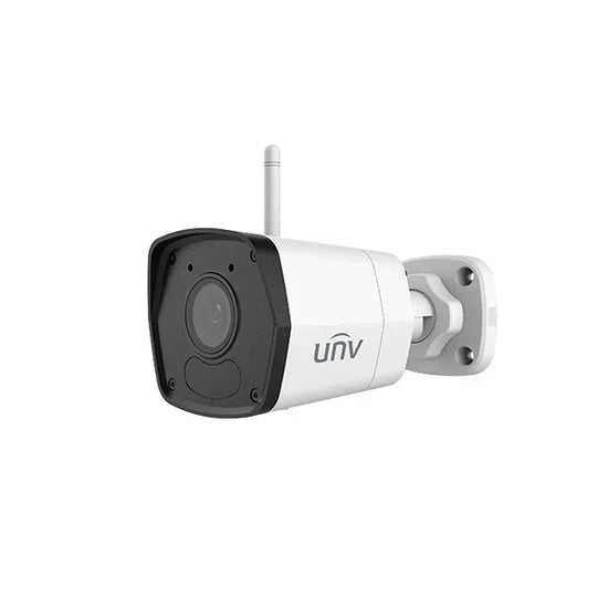 UNV FullHD 1080p 2MP Wi-Fi Weatherproof Bullet IP Security Camera with a 2.8mm Fixed Lens and a Built-in Microphone