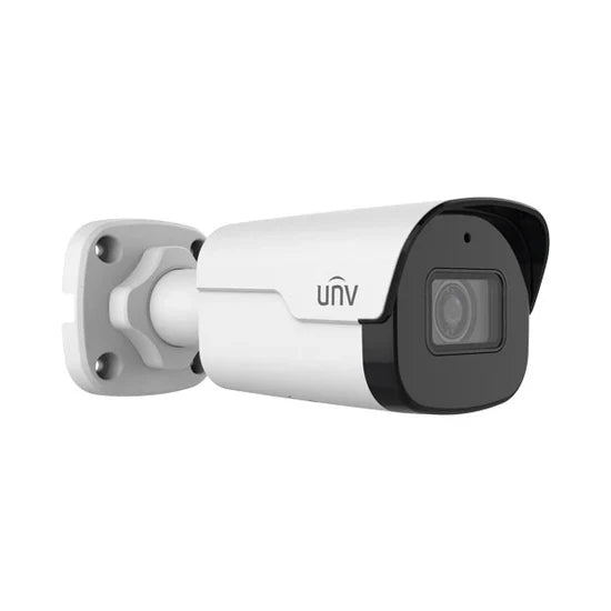 UNV FullHD 1080p (2MP) Prime I NDAA Compliant Weatherproof Bullet IP Security Camera with a 2.8mm Lens, LightHunter Illumination Technology, and a Built-In Mic