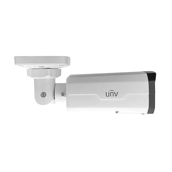 UNV 4MP NDAA-Compliant ColorHunter+ 24/7 Color Weatherproof Bullet IP Security Camera with a 2.8-12mm Motorized Zoom Lens and Deep Learning Artificial Intelligence