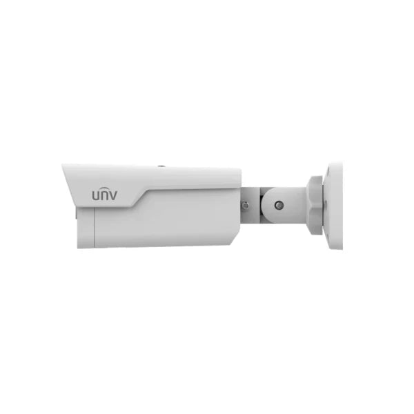 UNV Tri-Guard 2.0 8MP 4K UltraHD Red/Blue Active Deterrence Lights, White Light, and IR LED Bullet IP Security Camera with a 2.8mm Lens and Two-Way Audio