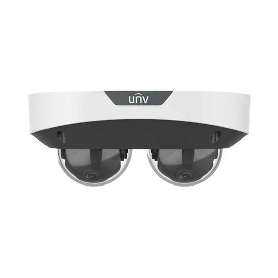 UNV 4MP Dual Lens, Dual Channel Non-Splicing IP Vandal Dome, 2 Lenses, NDAA, Deep Learning, Lighthunter