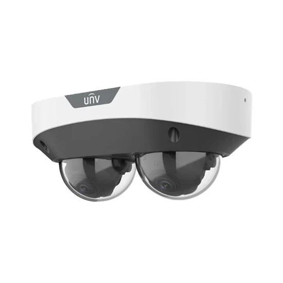 UNV 4MP Dual Lens, Dual Channel Non-Splicing IP Vandal Dome, 2 Lenses, NDAA, Deep Learning, Lighthunter