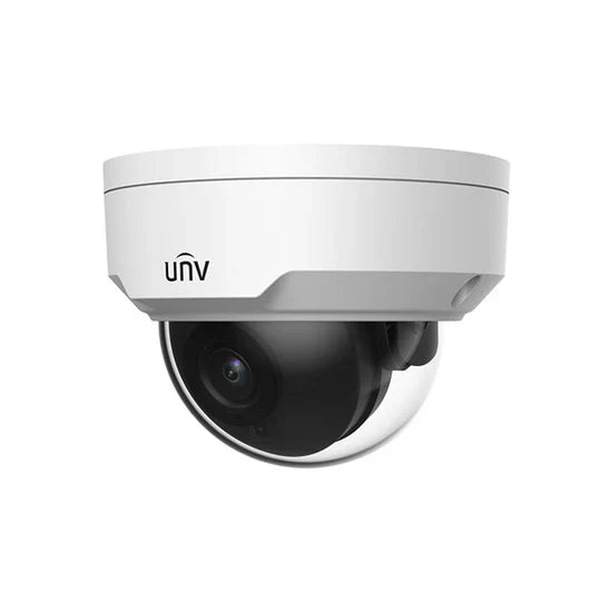 UNV FullHD 1080p (2MP) Prime I NDAA Compliant Weatherproof Vandal Dome IP Security Camera with a 2.8mm Fixed Lens and LightHunter Illumination Technology