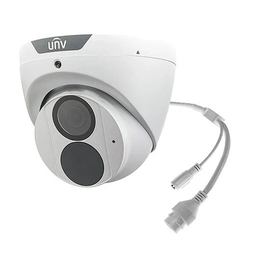 UNV 4MP IP Weatherproof IR Turret Camera with Built-in Mic and 2.8mm Fixed Lens