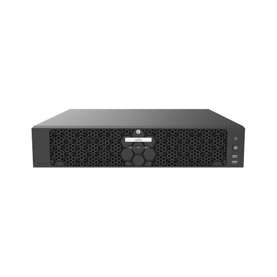 UNV 32MP UltraHD 64-Channel Network Video Recorder with 8 Hard Drive Bays and RAID Support