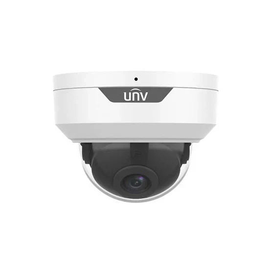 UNV 5MP LightHunter Weatherproof Vandal Dome TVI/AHD/CVI/CVBS Analog Security Camera with a 2.8mm Fixed Lens