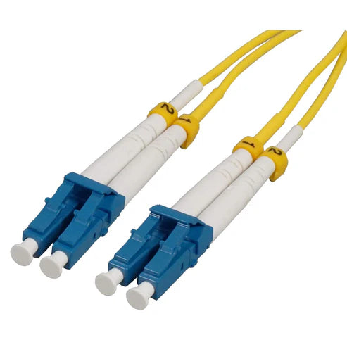 0.5 m LC to LC UPC Fiber Optic Patch Cable, 2.0 mm, Duplex, OFNR, Singlemode BIF, Yellow
9/125 µm, Bend Insensitive Fiber Cable G.657.A1, 1.6 ft