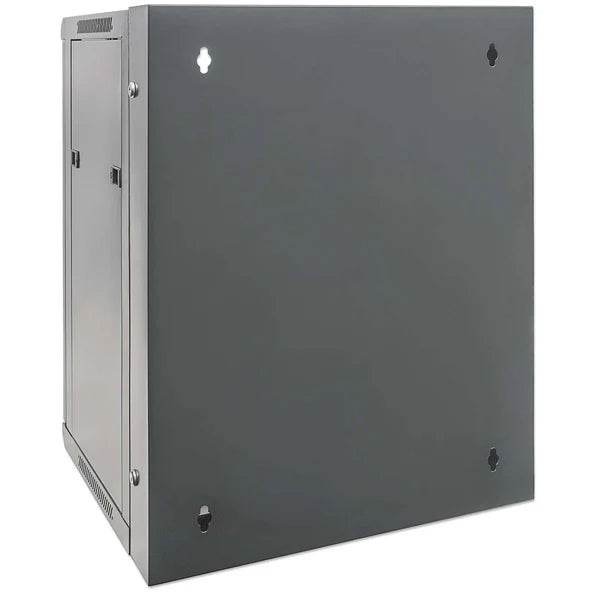 19" Double Section Wallmount Cabinet, 15U, 550 mm (21.7 in.) Depth, Black
Assembled, Steel Panels, Maximum Static Load 30 kg, Reversible Front Door