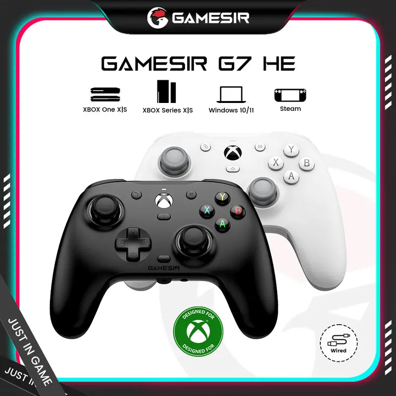 Gamesir G7 HE Wired Controller, Officially Licensed Controller with Hall Effect Sticks for XBOX Series X|S, XBOX One, Windows 10|11, PC