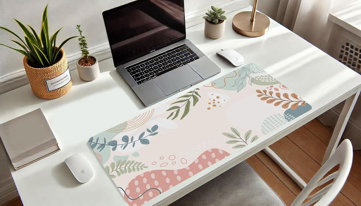 Large Desk Mat - XL Desk Pad Deskpad Deskmat Cute Girls Womens Desktop Protector Home Office Essentials Laptop Pad Mousepad