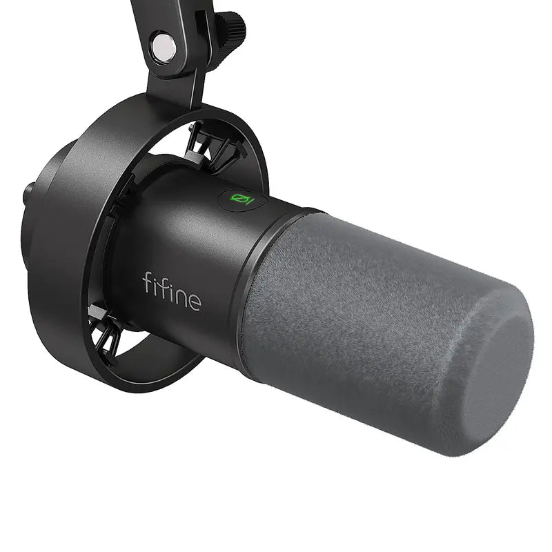 Fifine K688 Neo Wired USB/XLR Dynamic Pro Podcast Microphone - Adjustable Content Creator Tool with Mute Tap, Monitor, Volume Control, 5±0.25 V, USB-C Mic End for Easy Plug-In Setup, for Streaming, PC, Smartphone, Mixer, Boom Arm