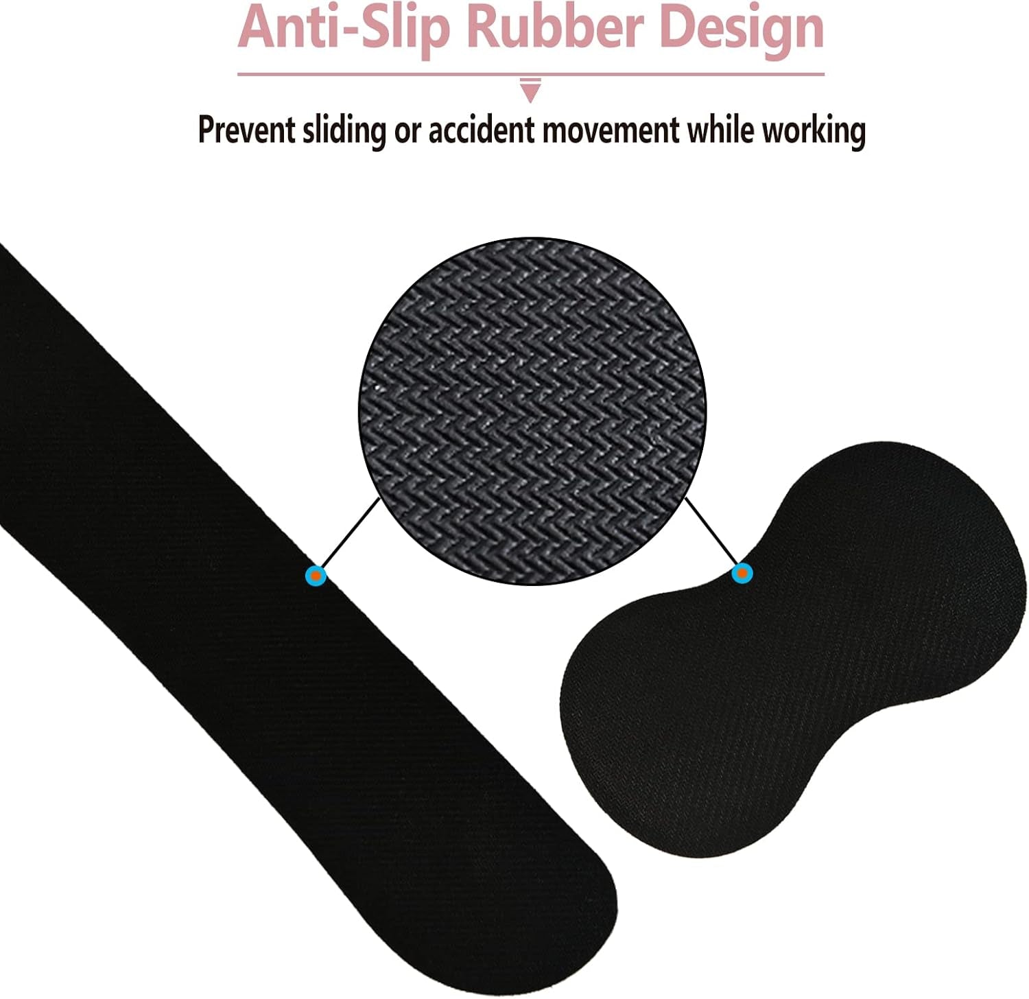 Keyboard Wrist Rest and Mouse Pad with Wrist Support Set Ergonomic Coaster, Memory Foam Mousepad Non-Slip Rubber Base Durable Comfortable for Easy Typing Pain Relief, Pink Marble