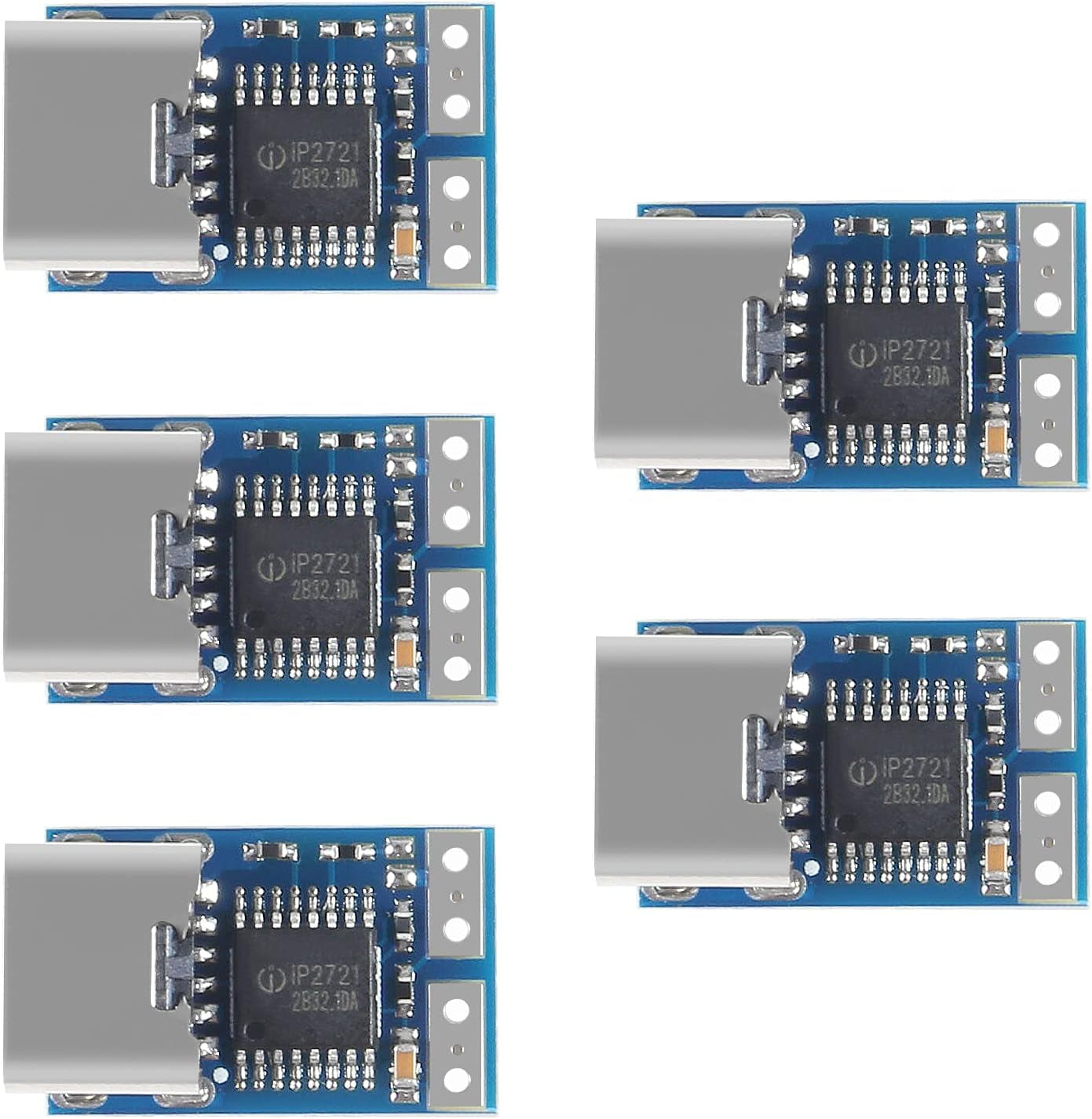 5 PCS PDC004-PD PD Decoy Module, USB-C PD 12V DC Fixed Voltage Power Trigger Module 5A Type-C Female Input for Notebook