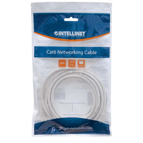 Cat6 U/UTP Network Patch Cable, 3 m (10 ft.), White
10G, 250 MHz, 100% Copper, 24 AWG, RJ45, Stranded, Snag-free, Gold-plated Contacts