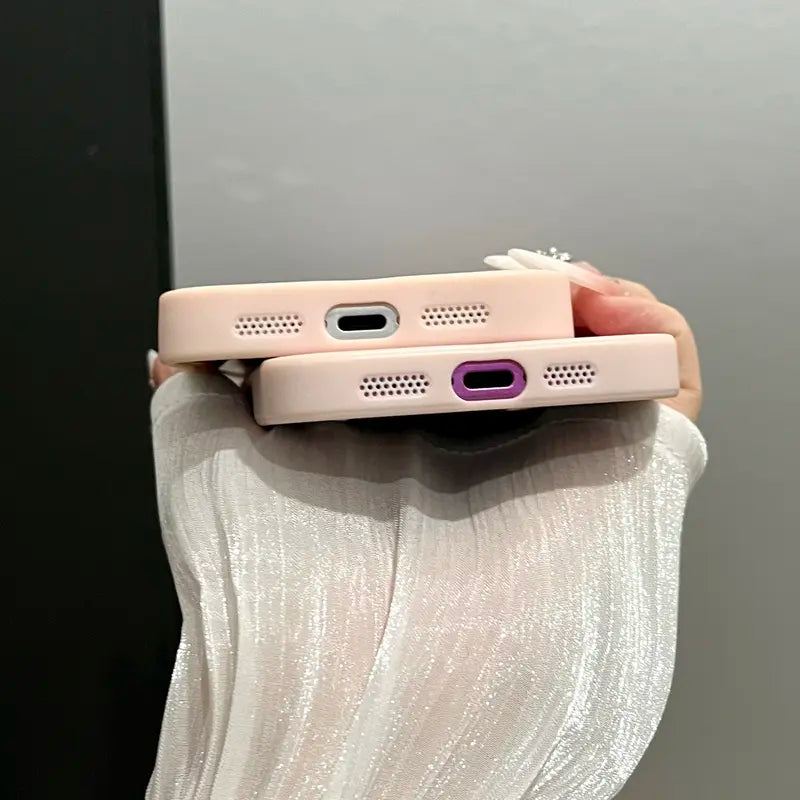 Minimalist Textured Soft Faux Leather Letter C Pattern Cellphone Case - Protective Handheld Device Accessory, Full Body Shockproof Protector for Various Iphones, Precise Fit, Ideal for Commuting/Campus Use, Thoughtful Gift
