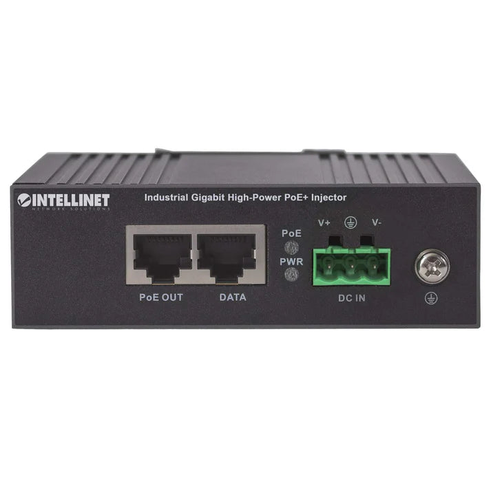 Industrial Gigabit High-Power PoE+ Injector1 x 30 W Port, IEEE 802.3at/af