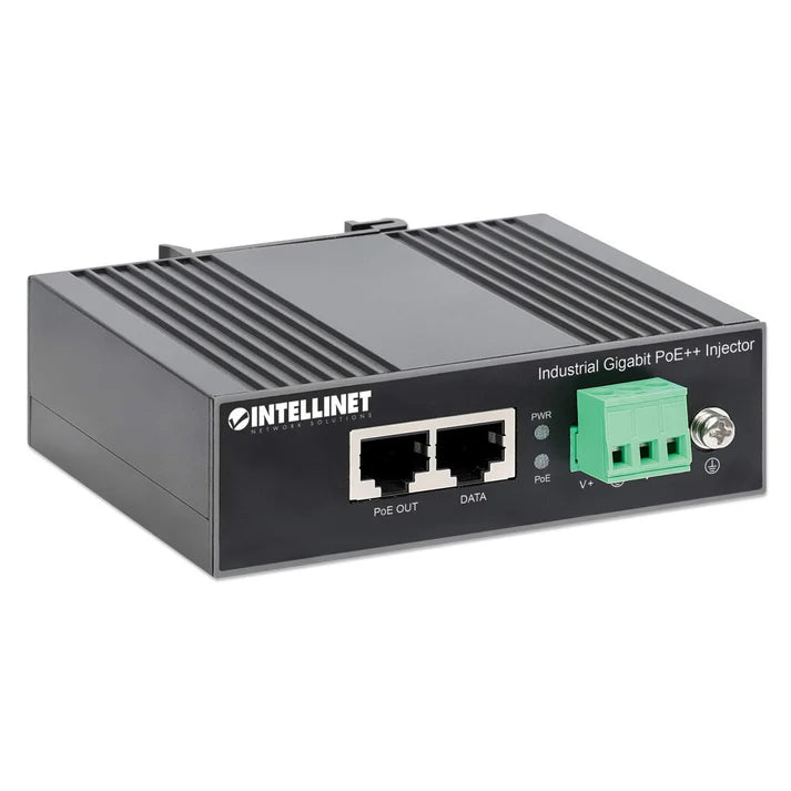 Industrial Gigabit PoE++ Injector
One 84 W Port, IEEE 802.3bt (4PPoE) Compliant, IP30-Rated Metal Housing, DIN-Rail Mount
