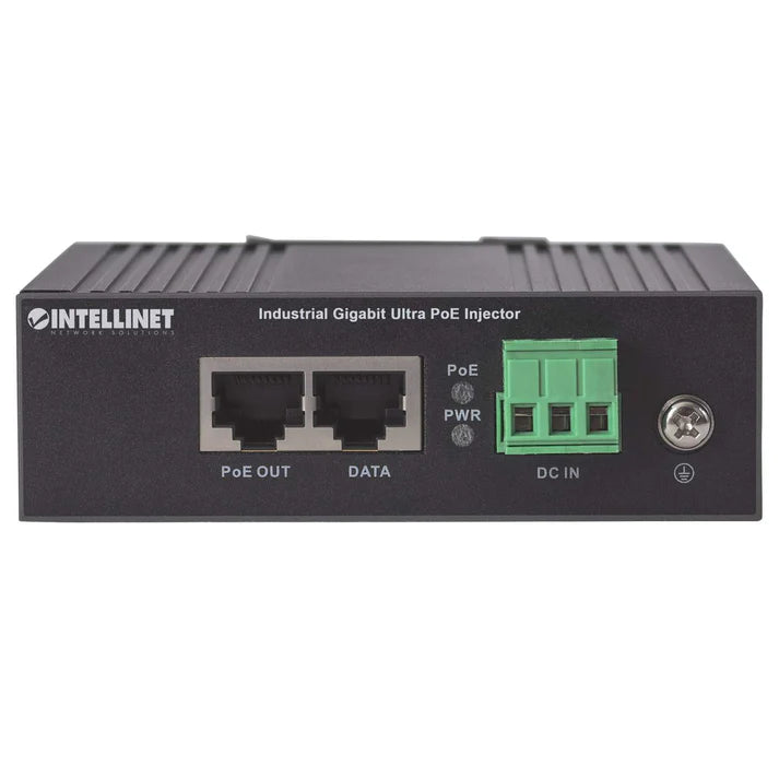 Industrial Gigabit Ultra PoE Injector
1 x 60 W Port, IEEE 802.3bt/at/af Power over Ethernet (Ultra POE/PoE+/PoE), Metal Housing