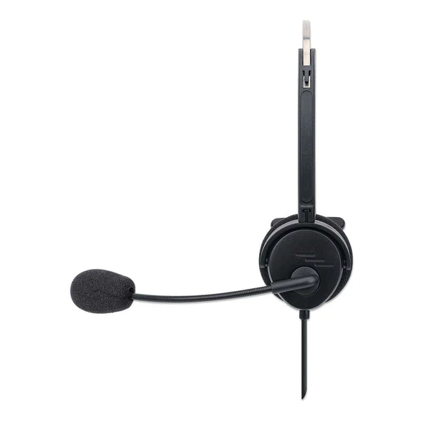 Mono USB Headset
Single-sided On-ear Design, Wired, USB-A Plug, In-line Volume Control, Adjustable Microphone, Black, Retail Box