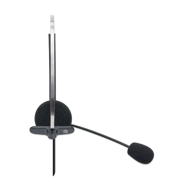Mono USB Headset
Single-sided On-ear Design, Wired, USB-A Plug, In-line Volume Control, Adjustable Microphone, Black, Retail Box