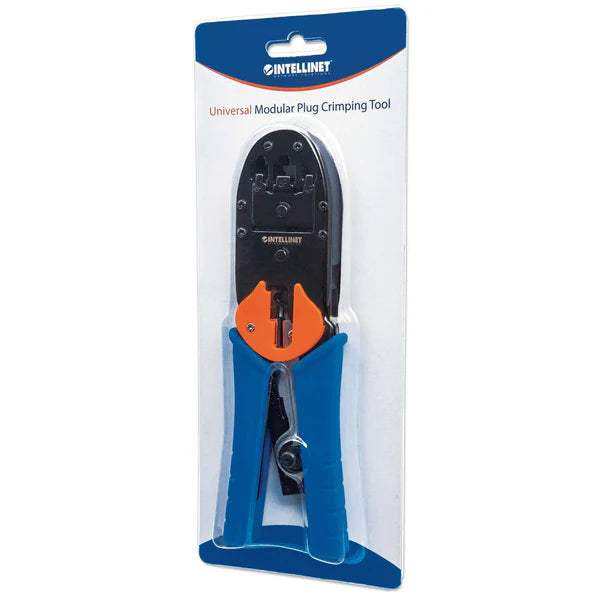Universal Modular Plug Crimping Tool
For RJ45, RJ12 and RJ11 Modular Plugs